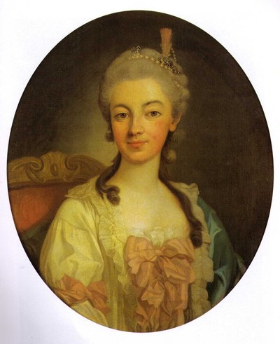 Ritratto di Teresa Kinsky von Weichnitz und Tettau (1740-1806), moglie di Andrzej Poniatowski da Per Krafft